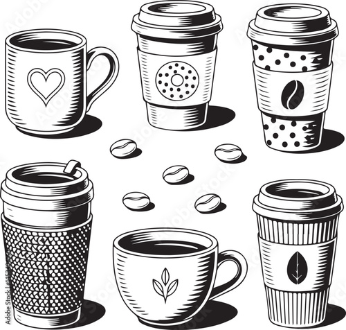 Steaming Coffee Cup Silhouette Vector

Coffee Mug with Beans Design

Espresso Shot Silhouette Art

Takeaway Coffee Cup Vector

Coffee Lover’s Morning Silhouette