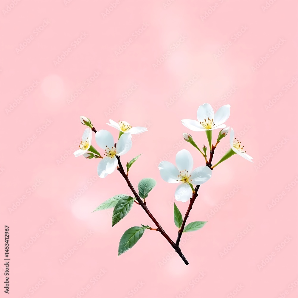 Obraz premium pink cherry blossom background