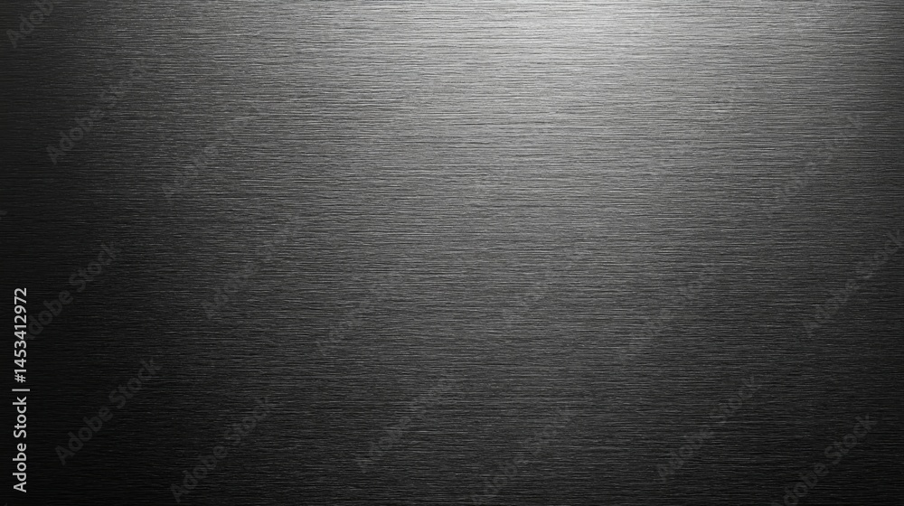 Obraz premium Abstract black metal texture with subtle reflections, close-up view, even studio lighting