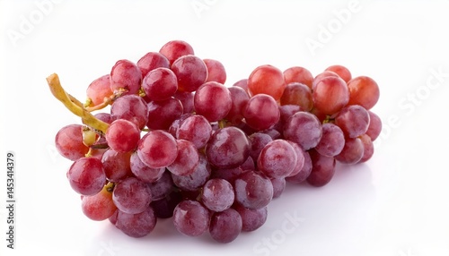 Wallpaper Mural Fresh Red Grapes Bunch Isolated on White Background Perfect for Healthy Eating and Juicy Fruit Concepts Torontodigital.ca