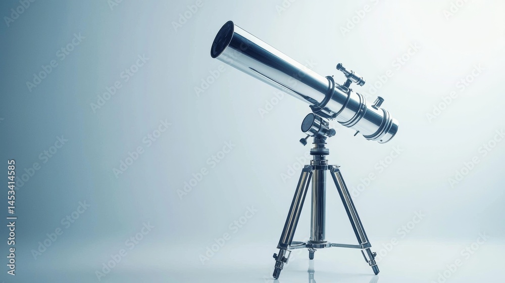 Exploring the universe with a sleek telescope setup for stargazing in a calm indoor environment Exploring the universe with a sleek telescope setup for stargazing in a calm indoor environment