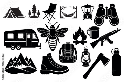 Camping elements set