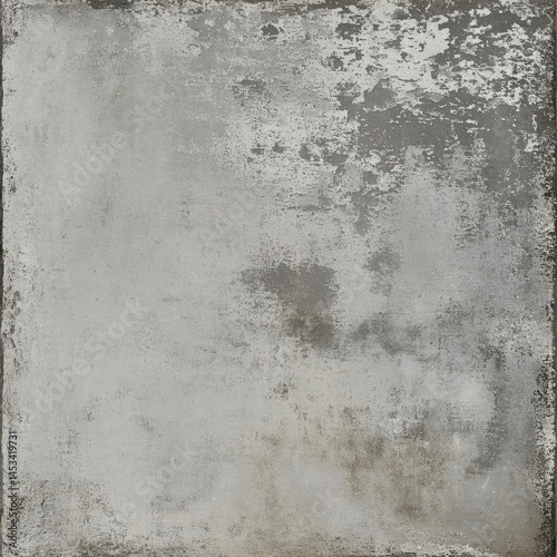 Distressed Gray Concrete Texture with Weathered Surface and Faded Paint for Background Use