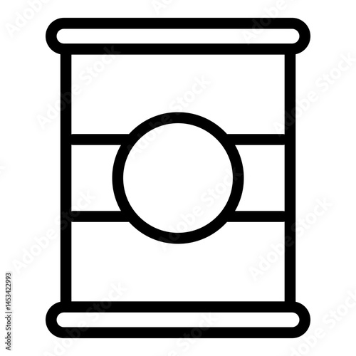 Canned food icon. Vector line icon