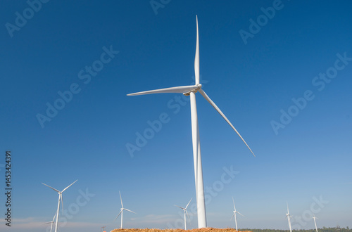 wind turbine in the wind