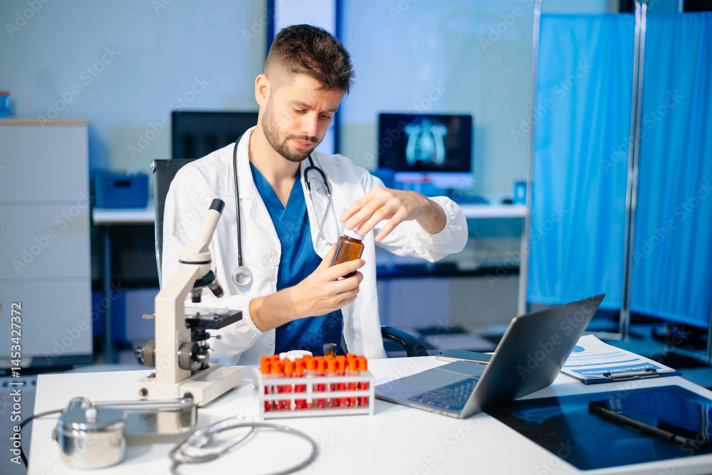 Medicine doctor and stethoscope using tablet with icon medical network connection on virtual Modern medical technology Medicine doctor and stethoscope using tablet with icon medical network connection on virtual Modern medical technology