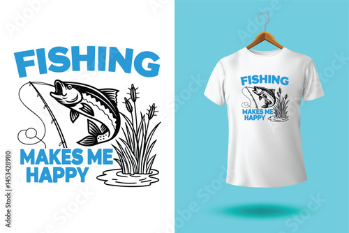 Fishing t shirt design vector, vintage fishing tshirt graphic illustration, Fishing vector emblem