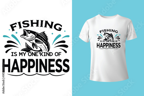 BORN TO FISH FORCED TO WORK fishing t shirt design