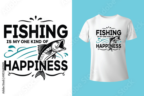 BORN TO FISH FORCED TO WORK fishing t shirt design