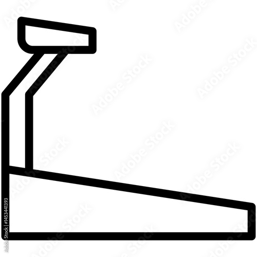 treadmill line icon