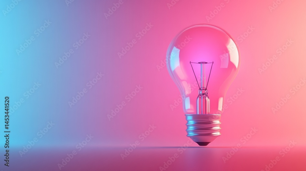 Illuminating idea in vibrant hues Illuminating idea in vibrant hues