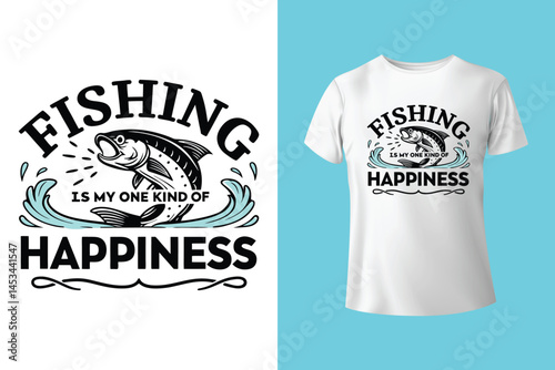 BORN TO FISH FORCED TO WORK fishing t shirt design