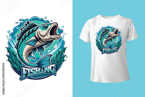 Trendy Fishing T shirt Design. Fishing t-shirt design vector, fishing creative t-shirt design, t-shirt print, Typography graphic t- shirt design vector