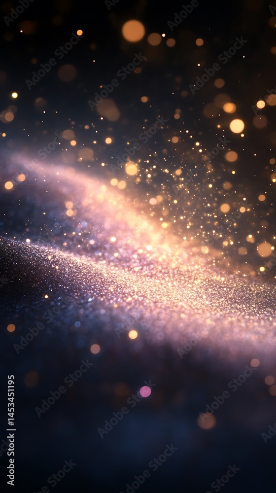 Obraz premium A Beautiful Display of Abstract Swirls and Shining Particles