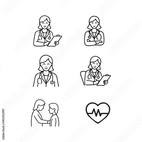 doctor icon silhouette vector illustration