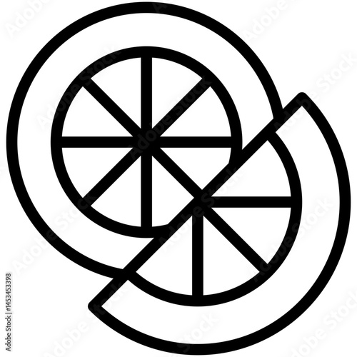 citrus line icon