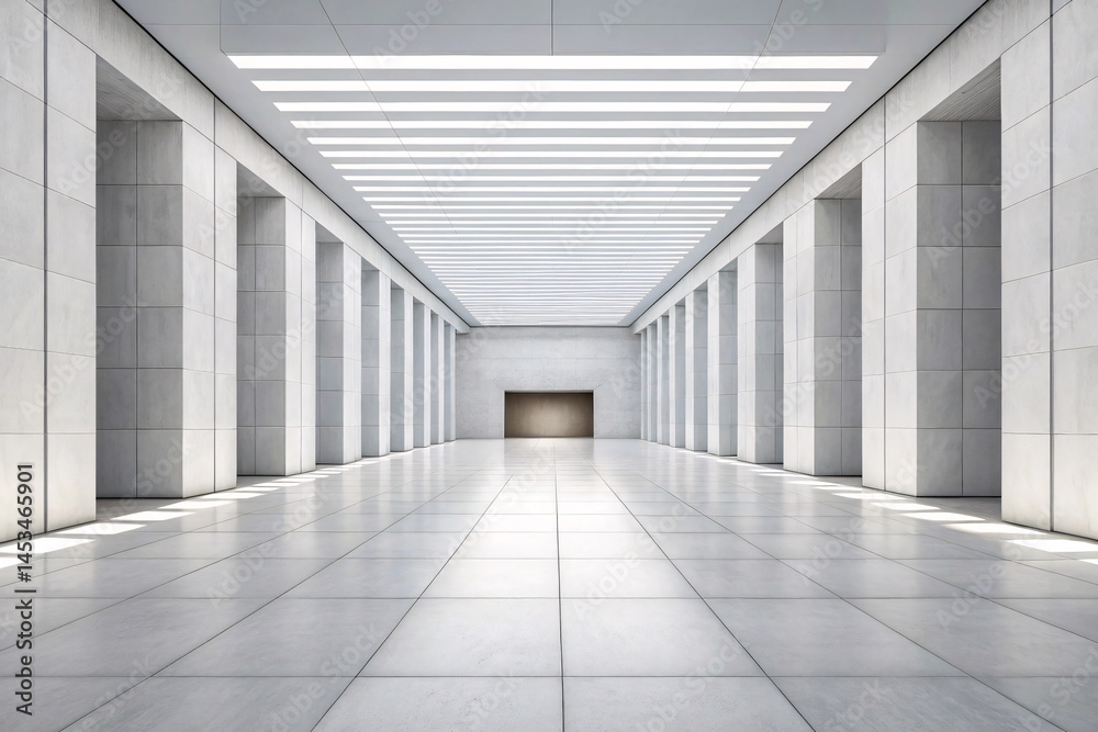 Modern White Hallway Architecture Interior Design Modern White Hallway Architecture Interior Design