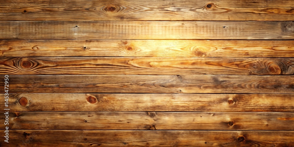 Naklejka premium old brown rustic light bright wooden texture - wood background panorama banner long