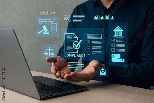 Digital Compliance Management System Business Technology Online Legal Checklists Secure Data Protection Efficient Workflow Modern Interface User Friendly Software Application Regulatory Compliance    