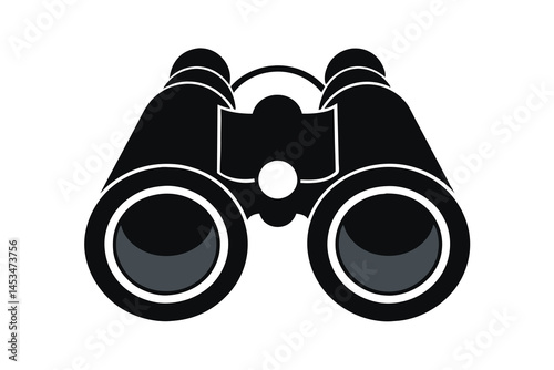 Binoculars vector, Binoculars symbol, Binoculars vector icon isolated on white background