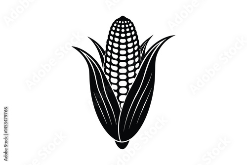 Corn vector, corn symbol, corn vector icon isolated on white background