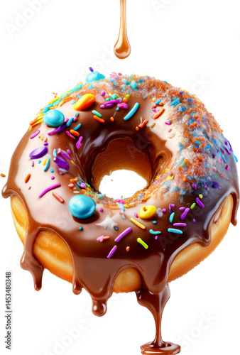 rica dona, dona, buñuelos, alimento, pastel, bombones, postre, buñuelos, aislada, rociar, achocolatado, buñuelos, azucarar