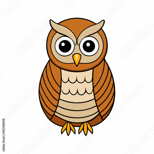 owl on white