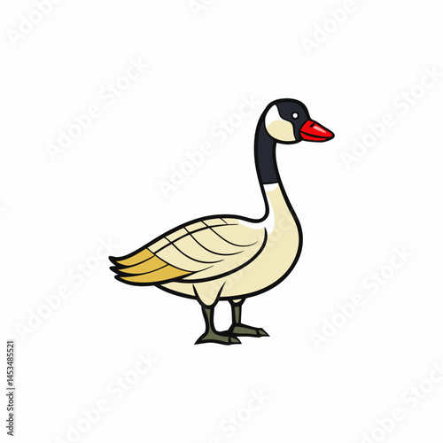 goose isolated on white background