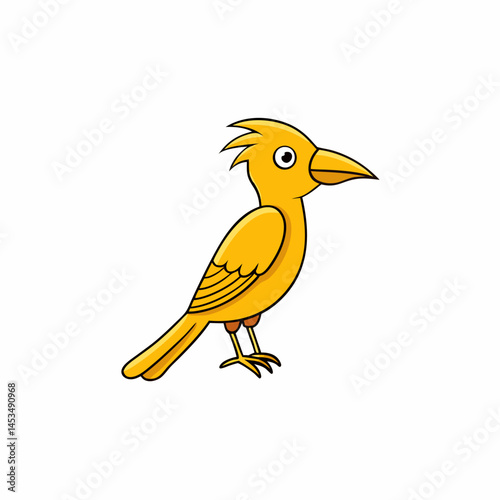 golden oriole white background