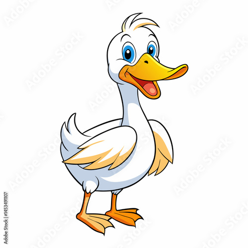  goose white background