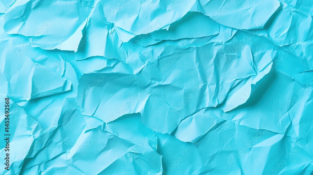 Fototapeta premium Cyan Paper Background with Unique Texture. Creative and Artistic Design Element.