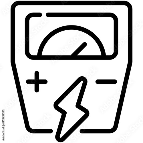 ammeter line icon