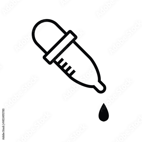dropper icon , template, flat, design, vector, illustrations, education, style, trendy, collections