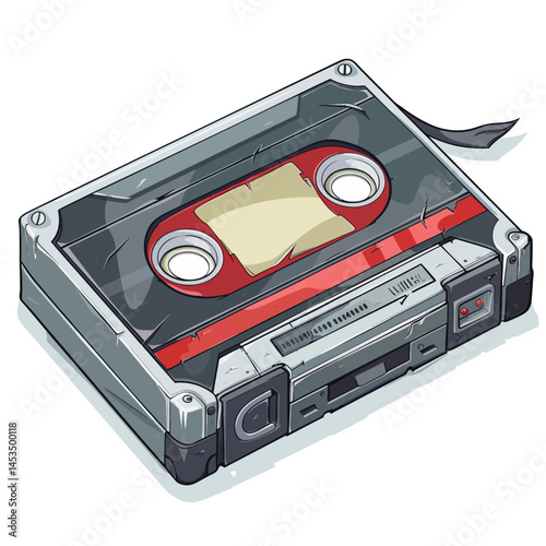 audio cassette tape isolated 