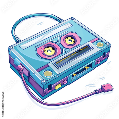 retro cassette player