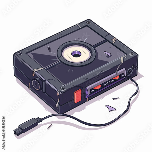 audio cassette isolated on white