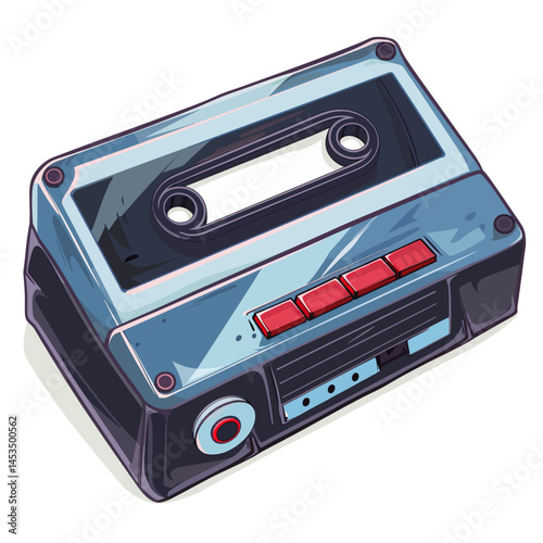 cassette tape isolated on white