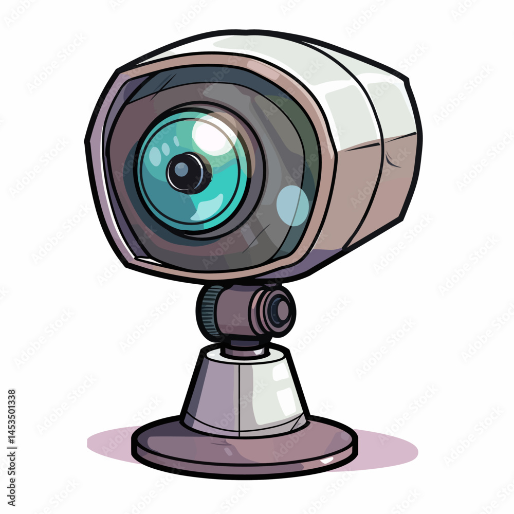 Obraz premium Illustration cctv 