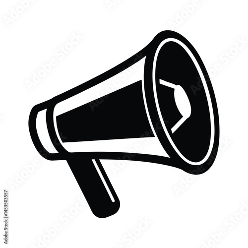 megaphone icon isolated on white