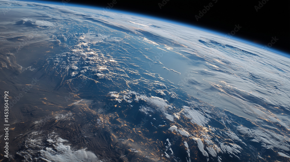 Fototapeta premium View of the earth from space