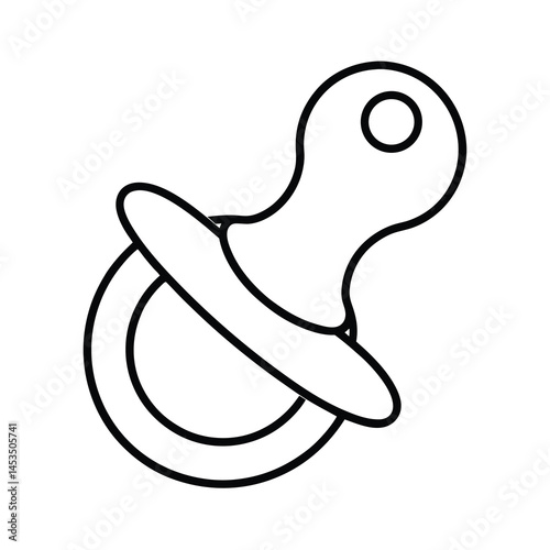 baby pacifier vector