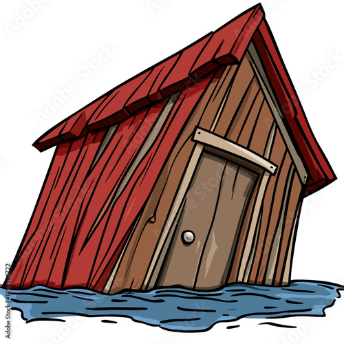 Vector illustration of a flood 