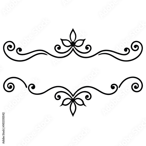  Ornamental page decoration vector illustration.
