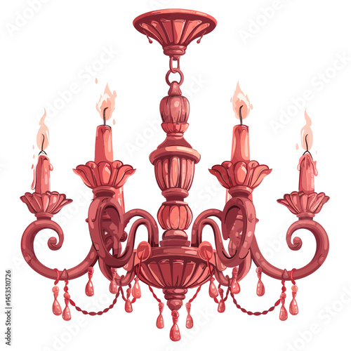 chandelier vector illustration