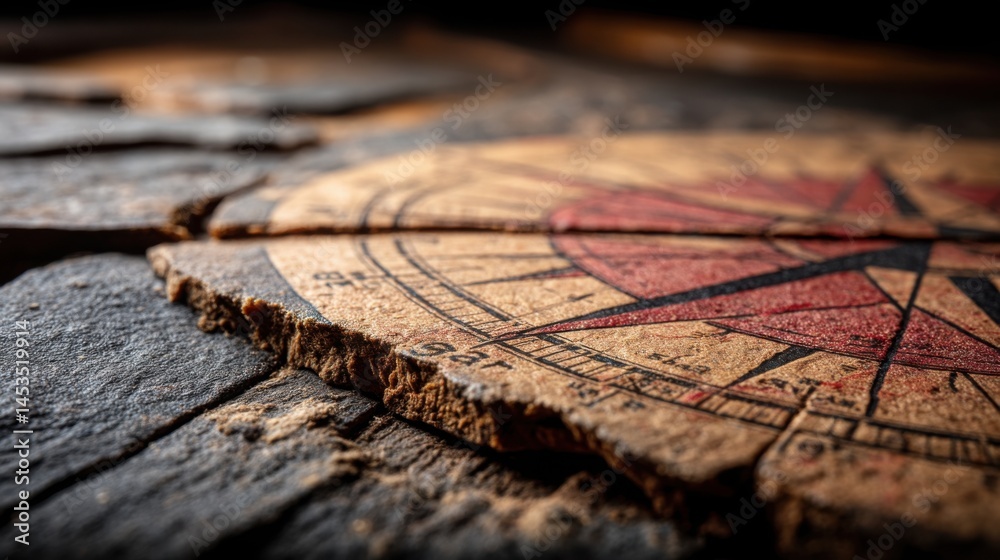 Naklejka premium Engaging behavioral compass icon concept providing guidance on a psychological path for enhanced personal growth and insight