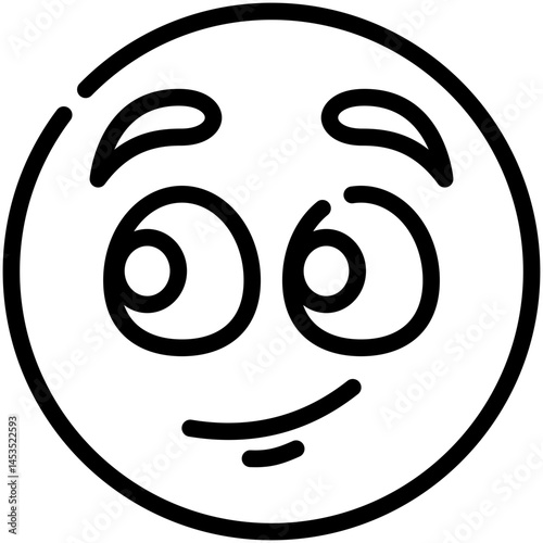 eyes right line icon