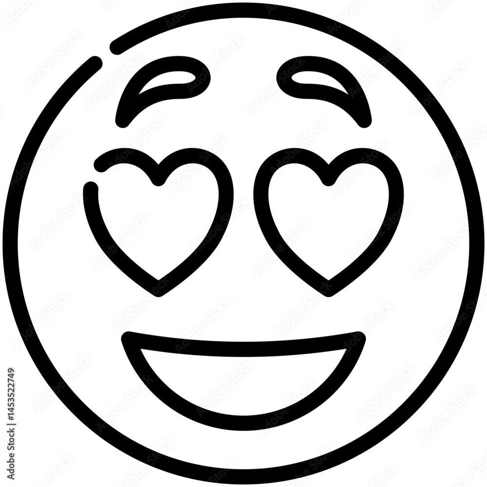 happy line icon happy line icon