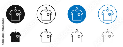 Tshirt icon. Vector outline illustration. vector logo template
