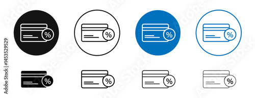 Loyalty card icon. Vector outline illustration. vector logo template