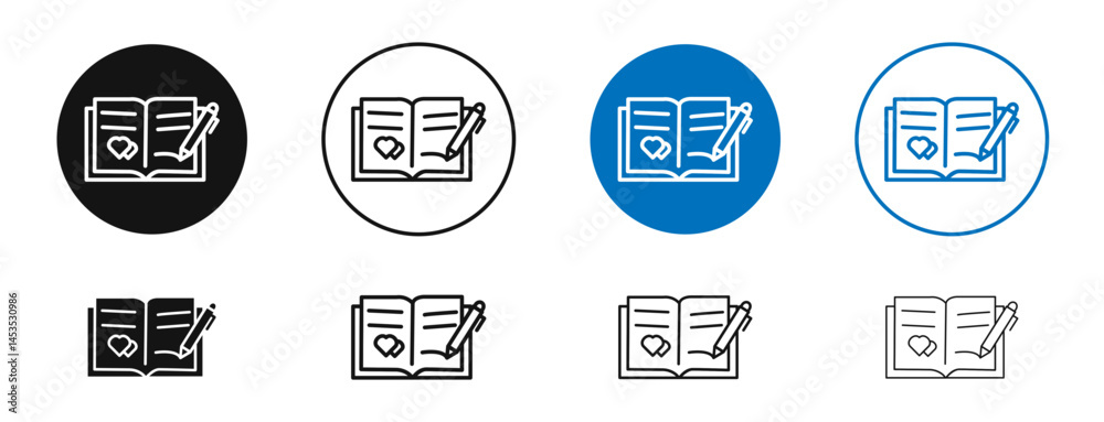 Guests book icon. Vector outline illustration. vector logo template Guests book icon. Vector outline illustration. vector logo template